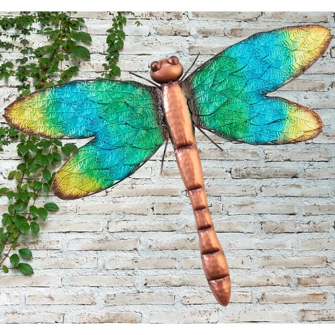 Creekwood Green Metal Dragonfly Wall Art