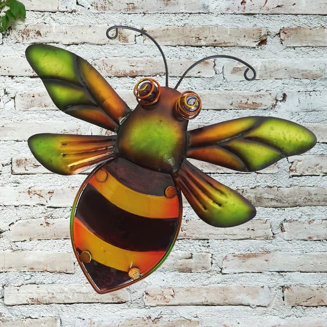 Creekwood Bumblebee Glass Wall Art