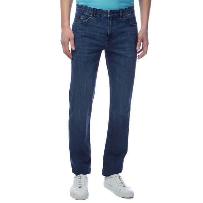 BOSS Mid Blue Delaware Slim Stretch Jeans