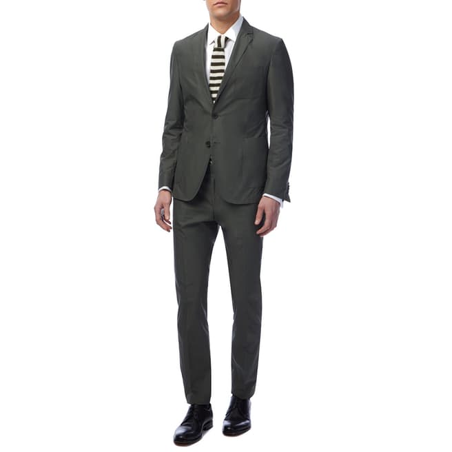BOSS Khaki Nastven/Barns Cotton Suit