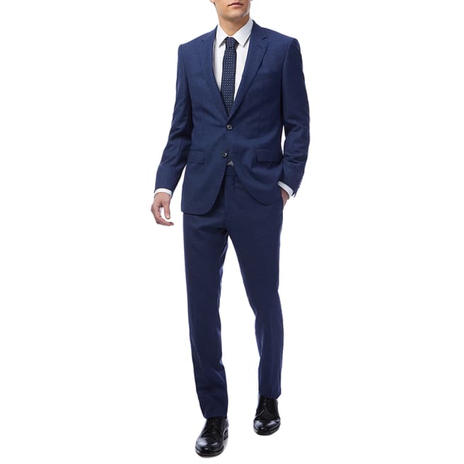 BOSS Blue Harver4/Glover Super140 Slim Wool Suit