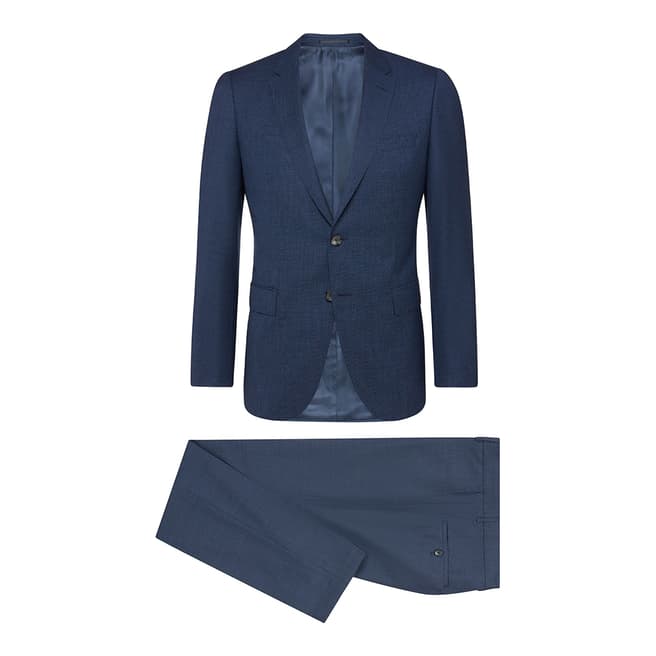 BOSS Dark Blue Harvers/Glover Tailored Wool Suit