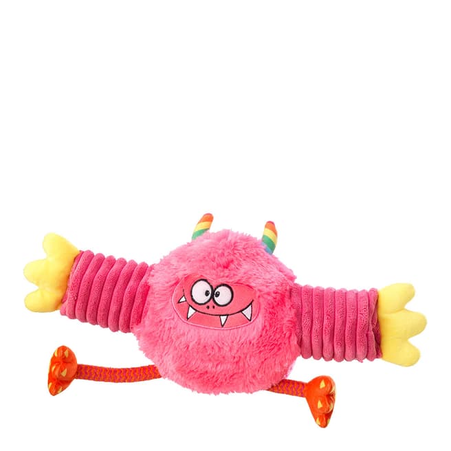 House Of Paws Pink Monster Tennis Ball Roller