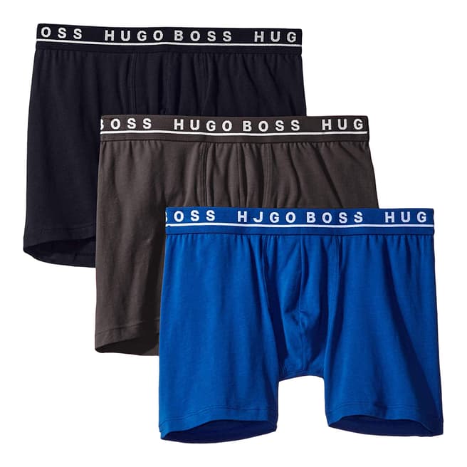 BOSS Blue Multi 3 Pack Boxer Shorts