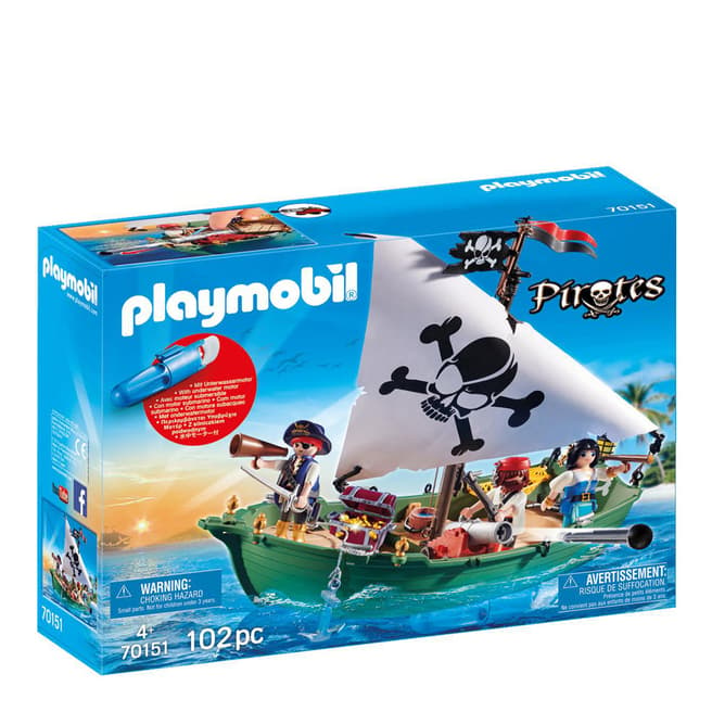 Playmobil Pirate Ship with Underwater Motor