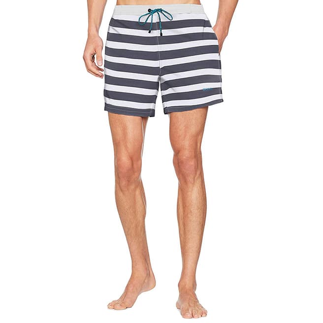 BOSS White/Navy Scorpionfish Swim Shorts
