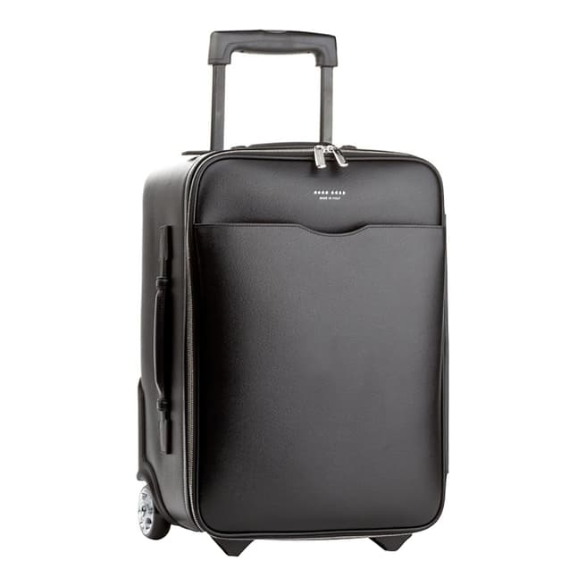 BOSS Black Signature Leather Suitcase