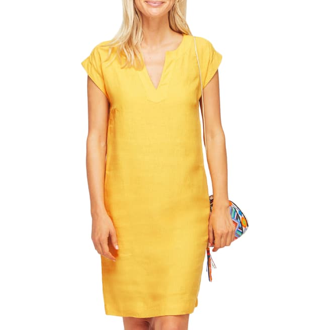 Aspiga Yellow Dori Linen Dress