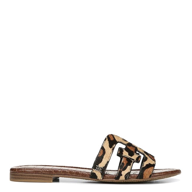 Sam Edelman Leopard Brahma Hair Bay Slide Sandals