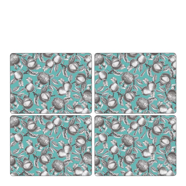 Pimpernel Set of 4 Pomona Turquoise Placemats