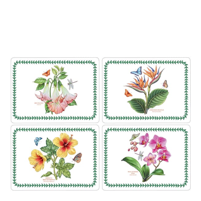 Pimpernel Set of 4 Exotic Botanic Garden Placemats