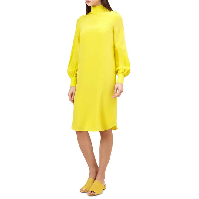 Hobbs London Yellow Alana Dress