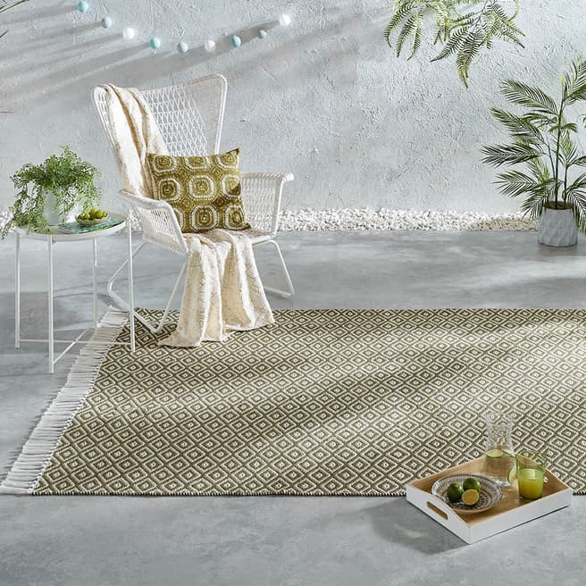 Flair Rugs Green Malmo Recycled Sigrid Rug 160x230cm
