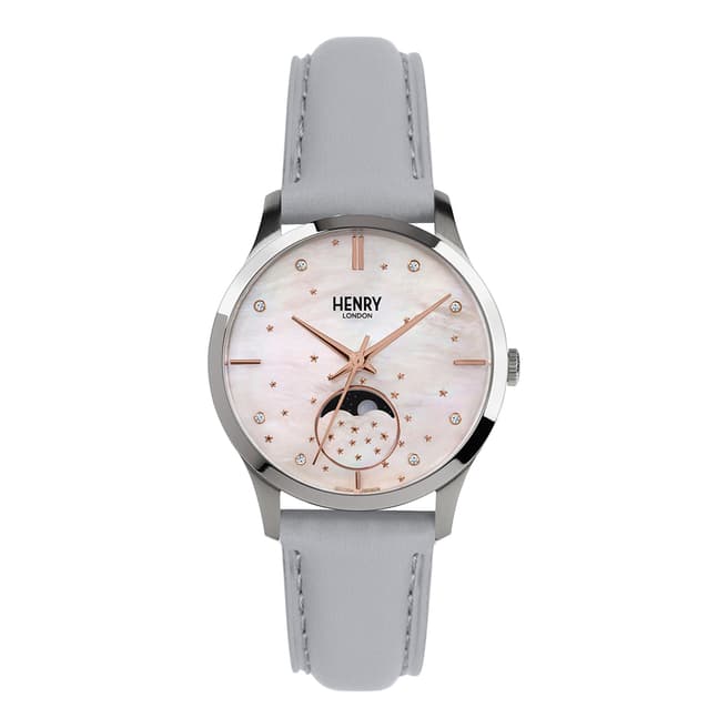 Henry London Grey Moon Phase Watch