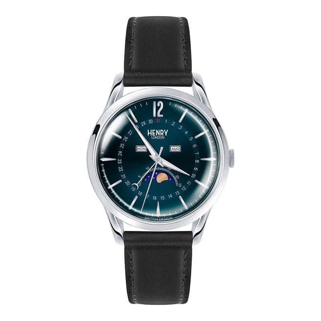 Henry London Black Westminster Leather Watch