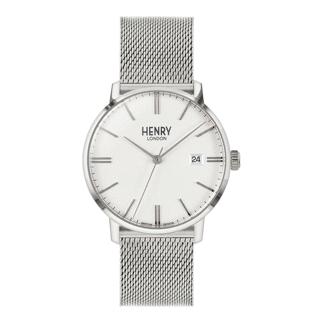 Henry London Silver Regency Mesh Watch