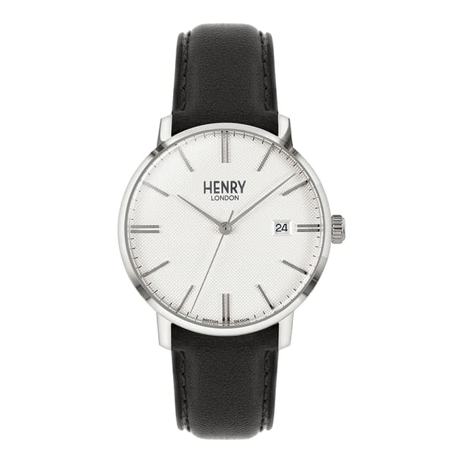 Henry London Black Regency Leather Watch