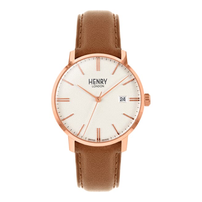 Henry London Brown Regency Leather Watch