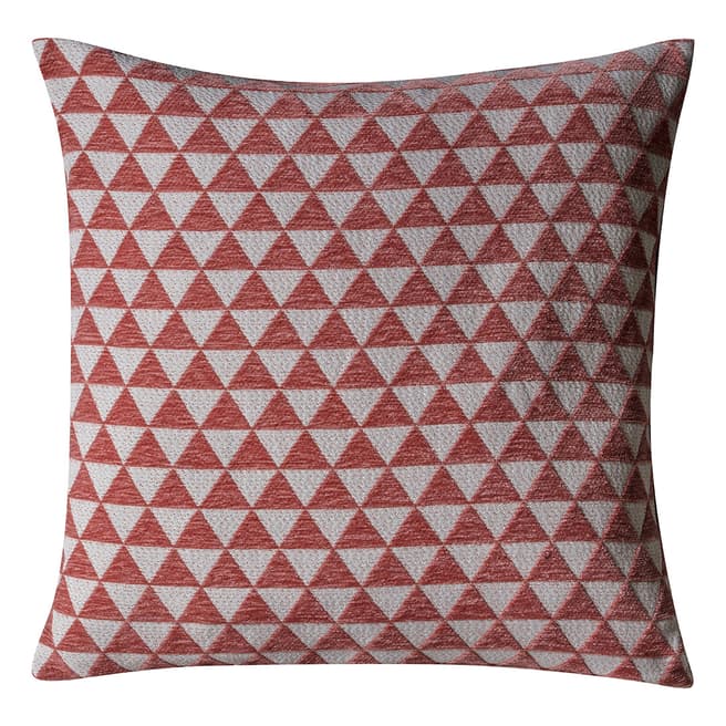 Gallery Living Jacquard Triangles Cushion Blush 450x450mm