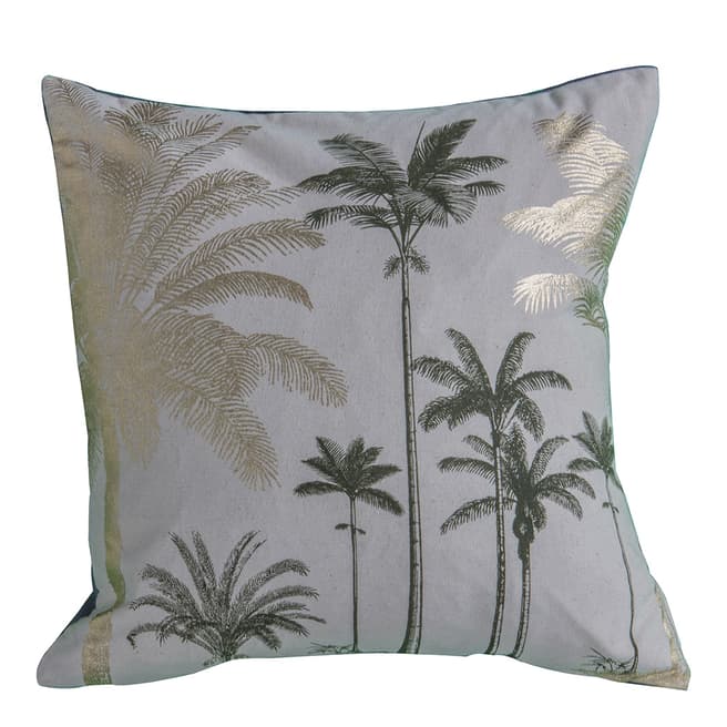 Gallery Living Natural Palm Trees Metallic 45x45cm Cushion