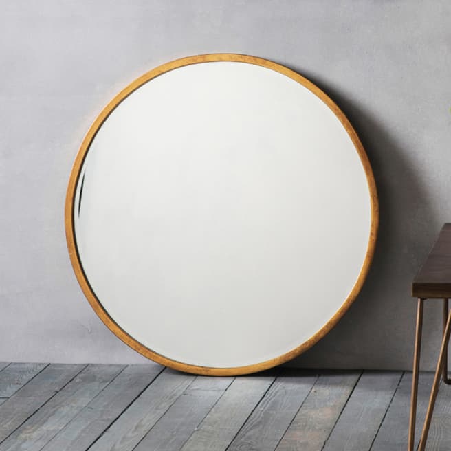 Gallery Living Denair Round Mirror Antique Gold 600x600mm