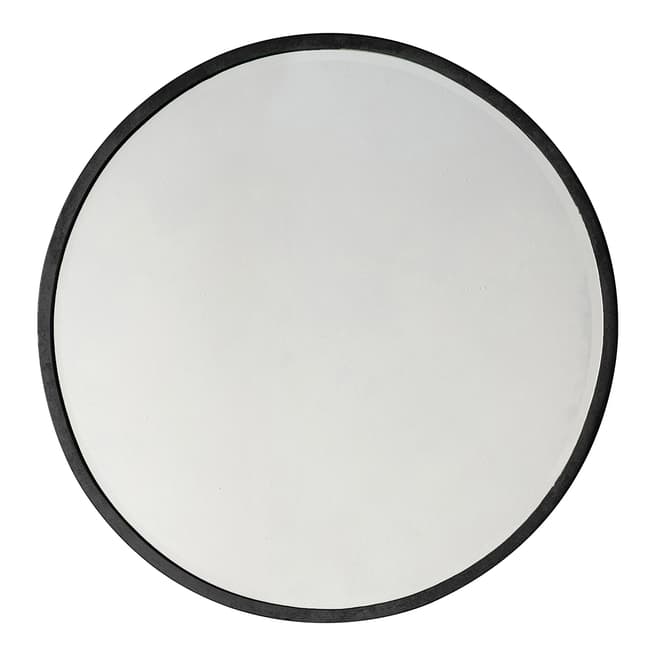 Gallery Living Black Higgins Round Mirror 60x60cm