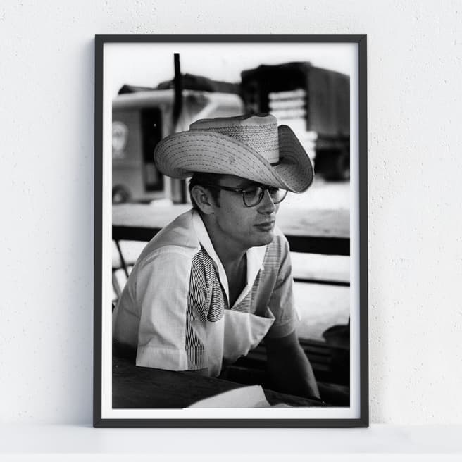 Iconic Prints James Dean in a Cowboy Hat