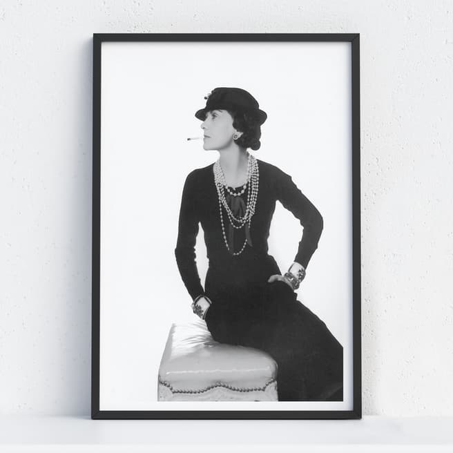 Iconic Prints Coco Chanel 44x33cm Framed Print