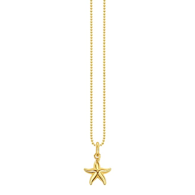 Thomas Sabo Gold Starfish Pendant Necklace