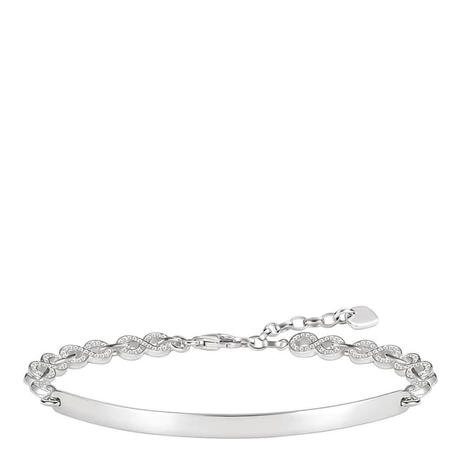 Thomas Sabo Silver Sparkling Love Bridge Bracelet 19.5cm