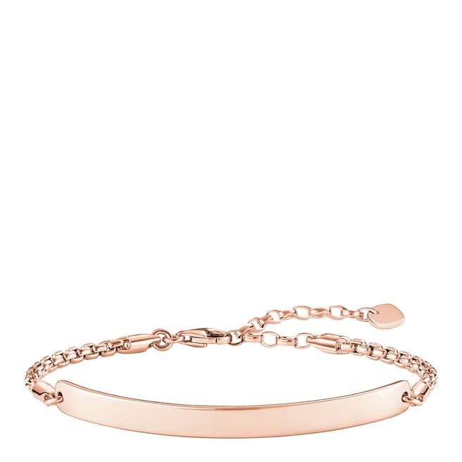 Thomas Sabo Rose Gold Glam Love Bridge Bracelet 19.5cm