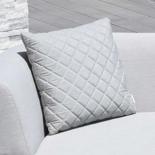 Maze Fabric Scatter Cushion Quilted, Lead Chine