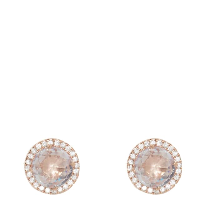 Kate Spade Clear/Gold Bright Ideas Pave Halo Studs