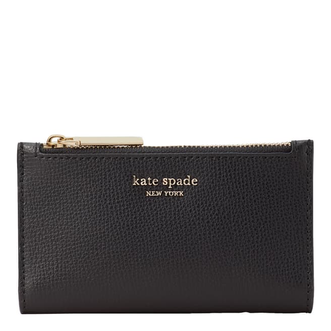Kate Spade Black Small Slim Bifold Wallet