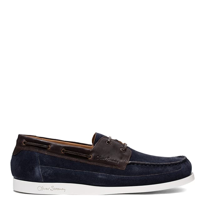 Oliver Sweeney Navy Lufton Loafers