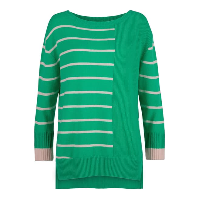 Duffy NY Green Textured Cashmere Jumper