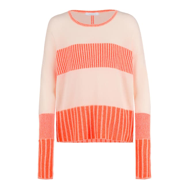 Duffy NY Peach Ribbed Cashmere Jumper
