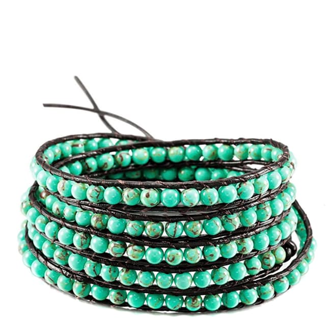 Chloe Collection by Liv Oliver Turquoise Multi Wrap Bracelet