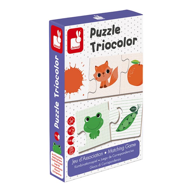 Janod Tricolour 30-Piece Puzzle Matching Game
