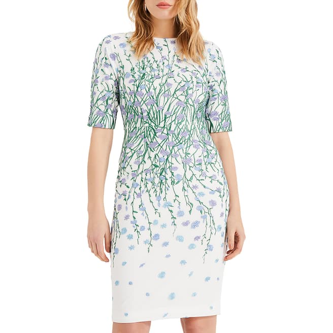 Phase Eight Ivory Floral Print Julie Dress 