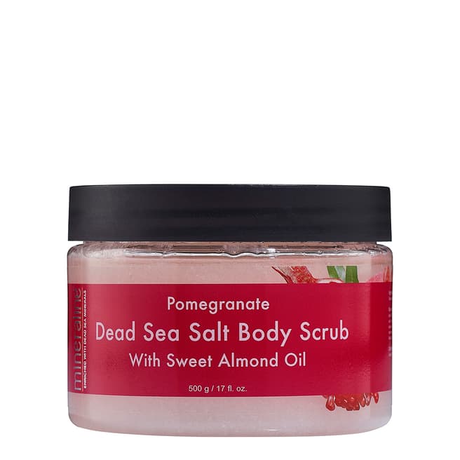 Mineraline Dead Sea Salt Body Scrub, Pomegranate