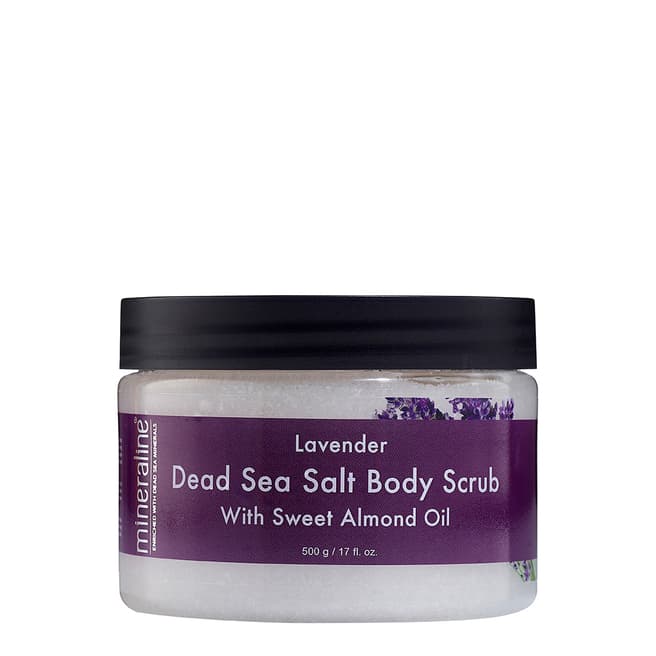 Mineraline Dead Sea Salt Body Scrub, Lavender