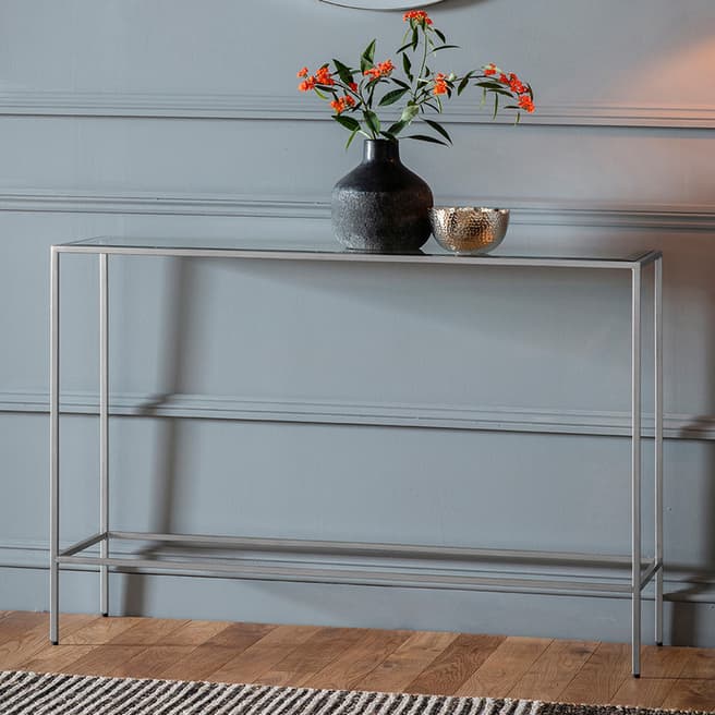 Gallery Living Hollister Console Table, Silver