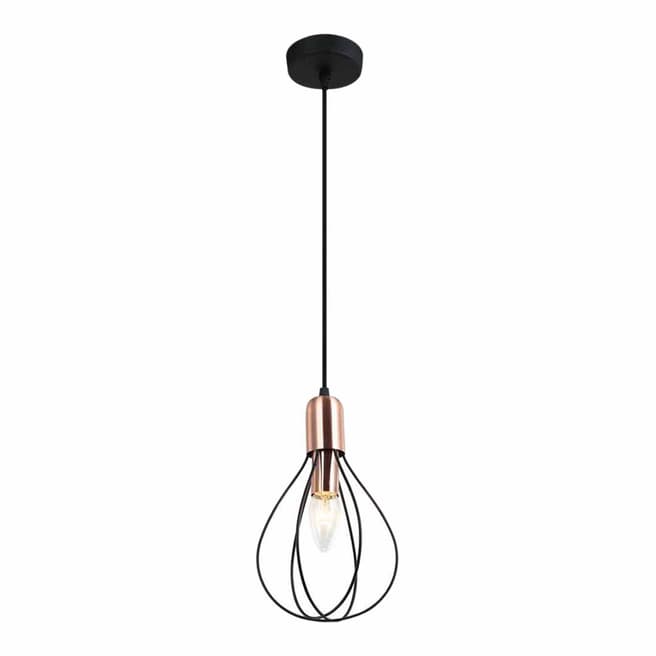 Pagazzi Lighting Copper Gilles Ceiling Light