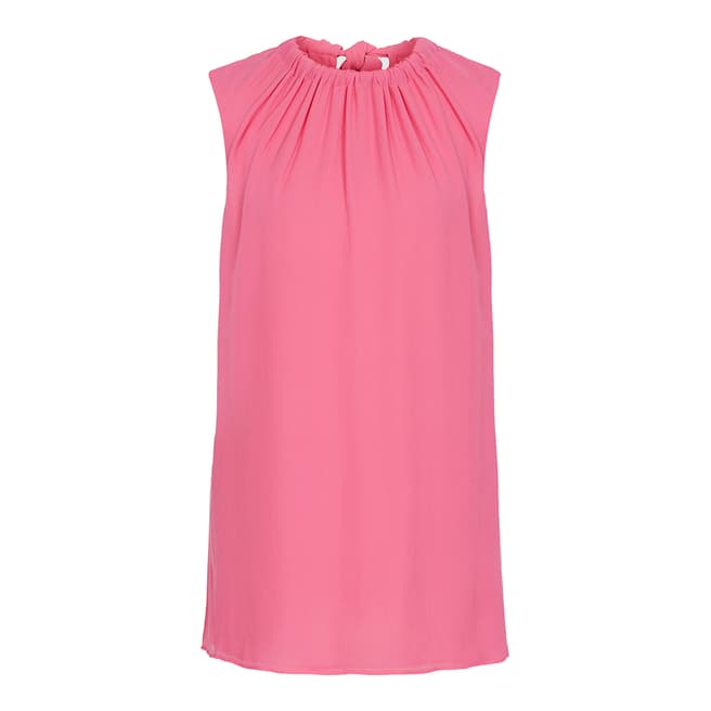 Reiss Pink Lena Bow Back Top
