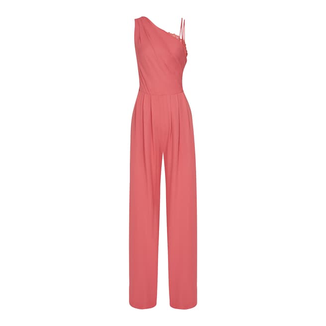 Reiss Coral Polly One Shoulder Jumpsuit