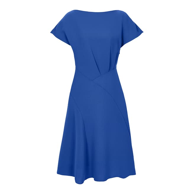 Reiss Blue Victoria Asymmetric Dress