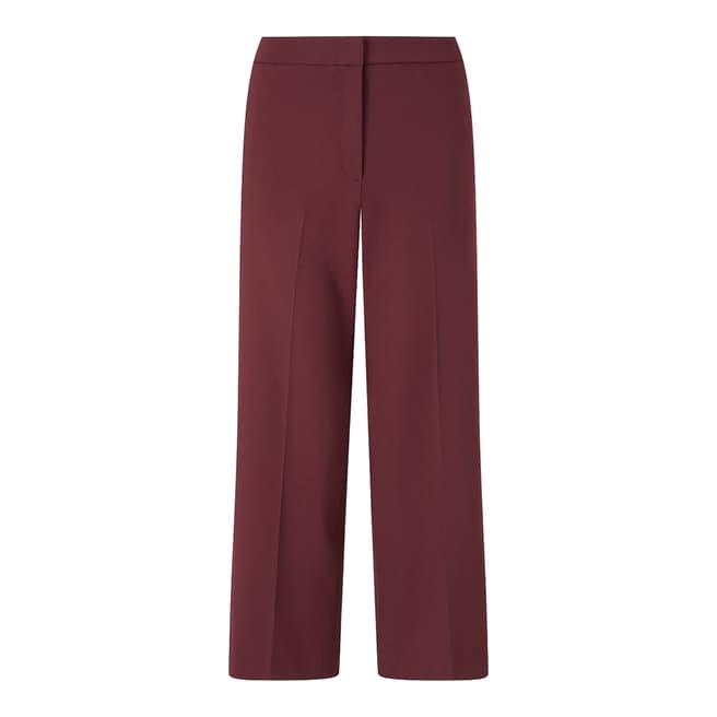 Jigsaw Purple Crop Straight Trousers