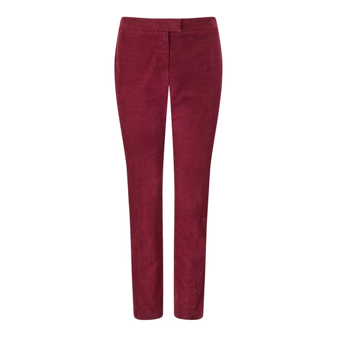 Jigsaw Red Cord Cigarette Trousers