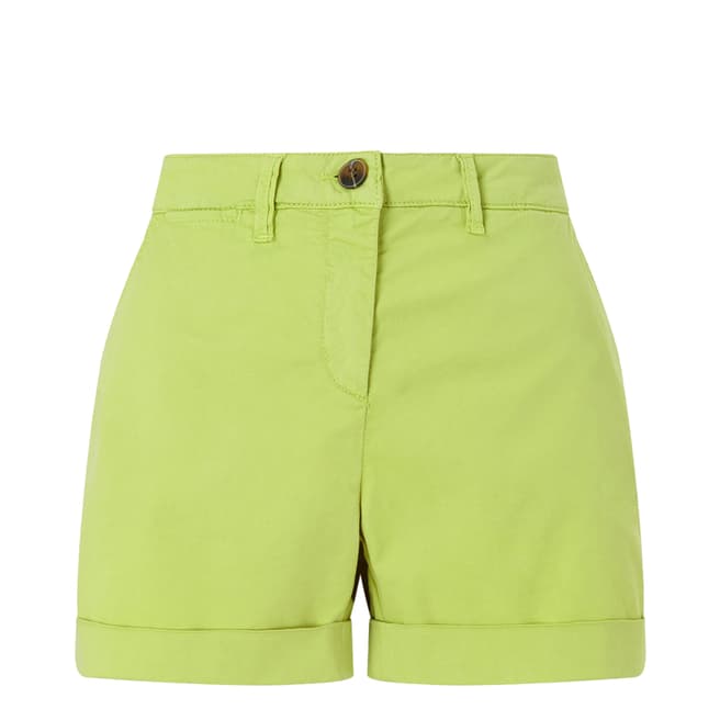 Jigsaw Green Cotton Chino Shorts